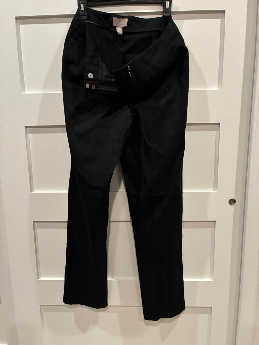 Chico's Black Women's Tailored Straight-Leg Pants